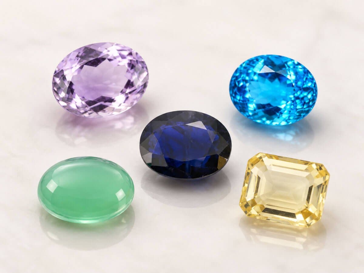 Buy natural 100% certified semi-precious gemstones online.