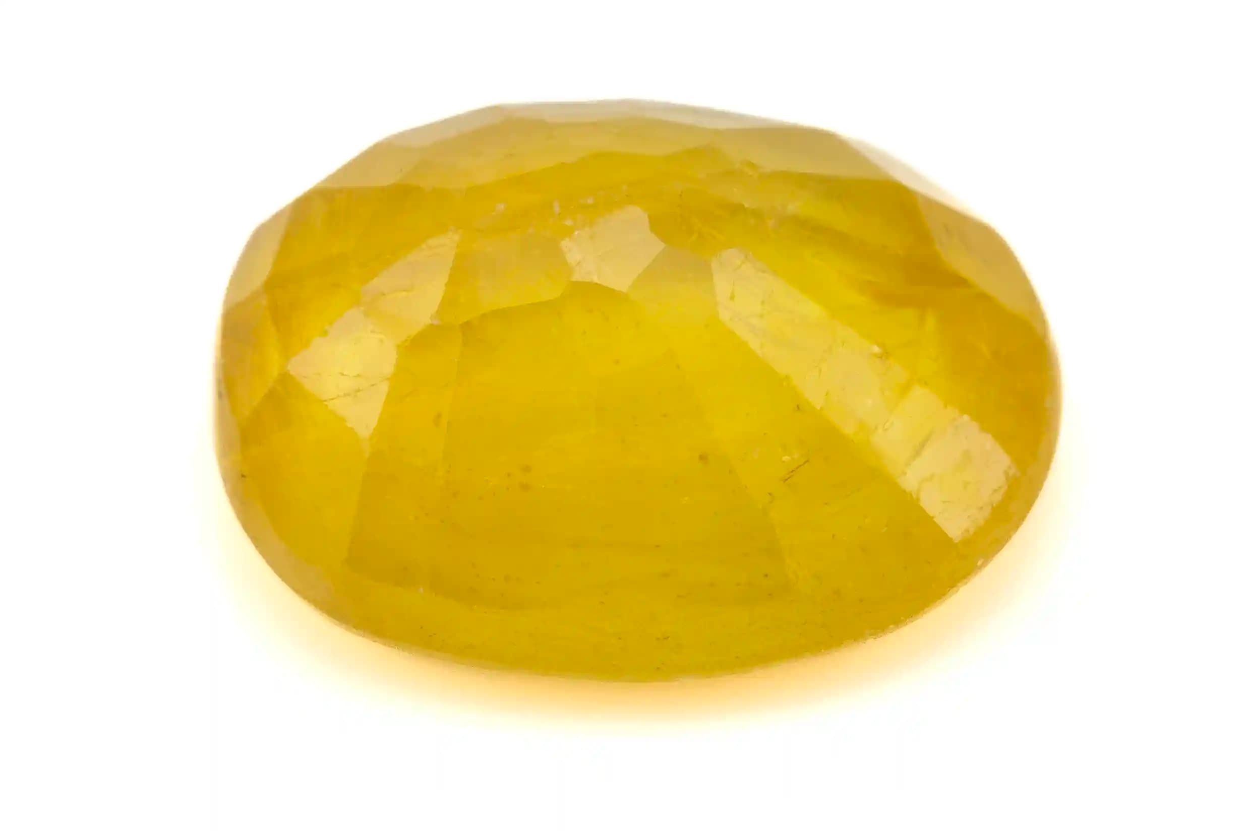 Bangkok Pukhraj Stone 5.62 Carat (6.18 Ratti) - Yellow Sapphire - View #2
