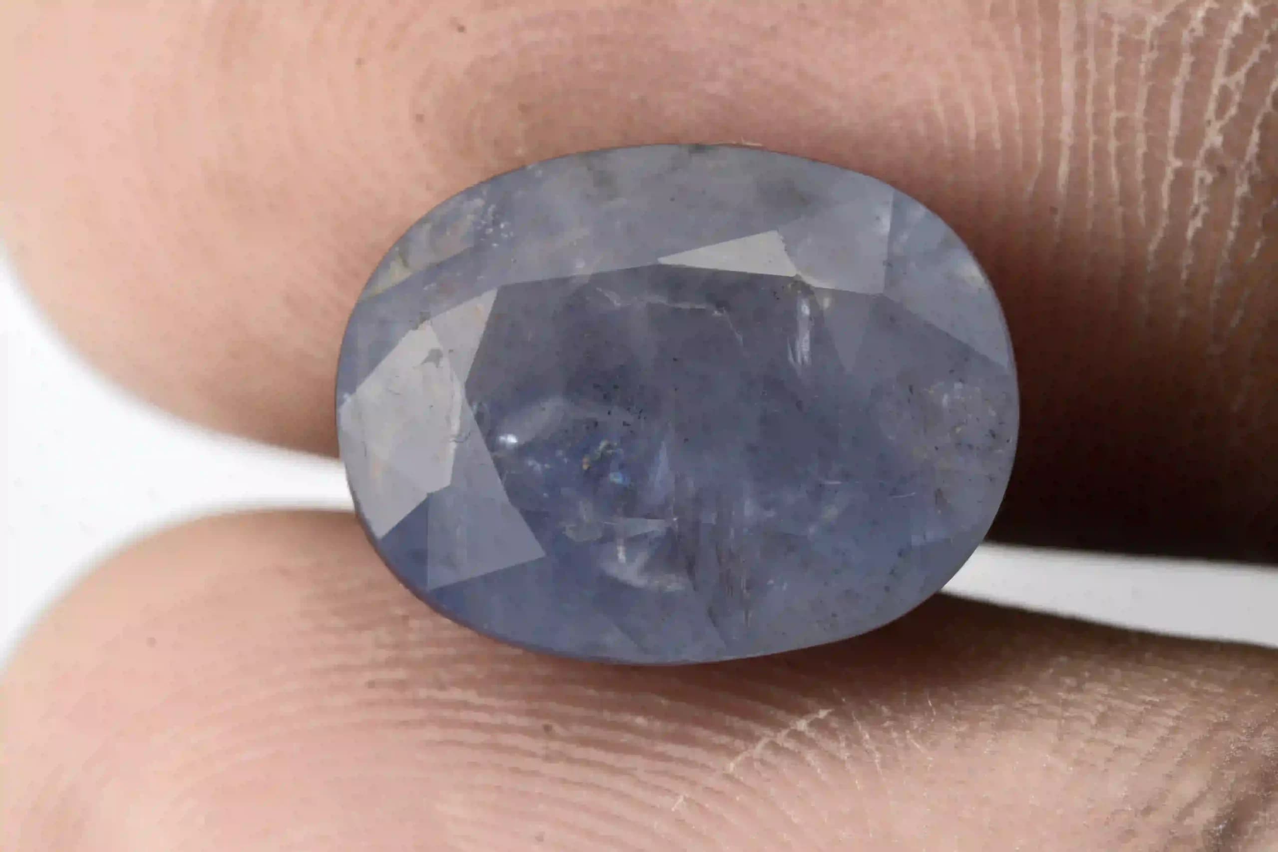 Ceylon Neelam Stone 10.33 Ratti (9.40 Carat) - View #2