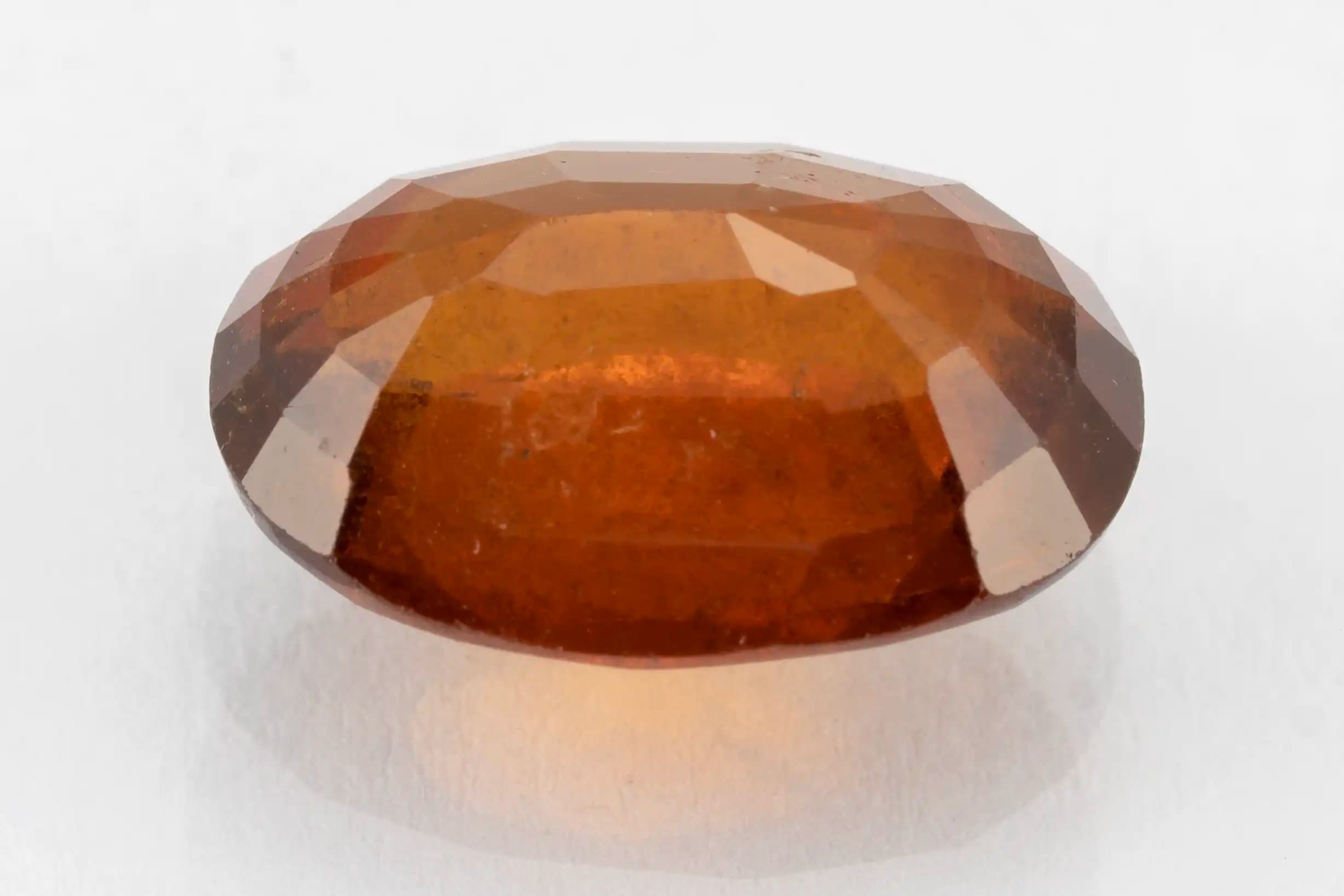 African Hessonite Gemstone 7.14 Carat (7.85 Ratti) Gomed Stone - View #2