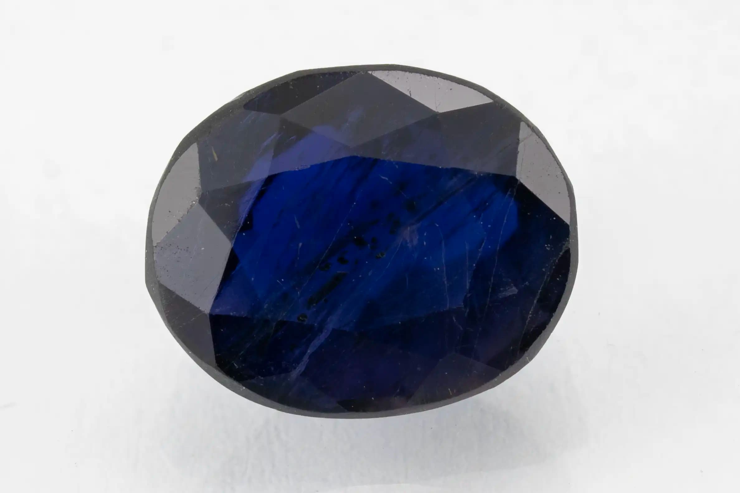 Iolite Stone 12.18 Carat (Kaka Neeli Stone) - View #1