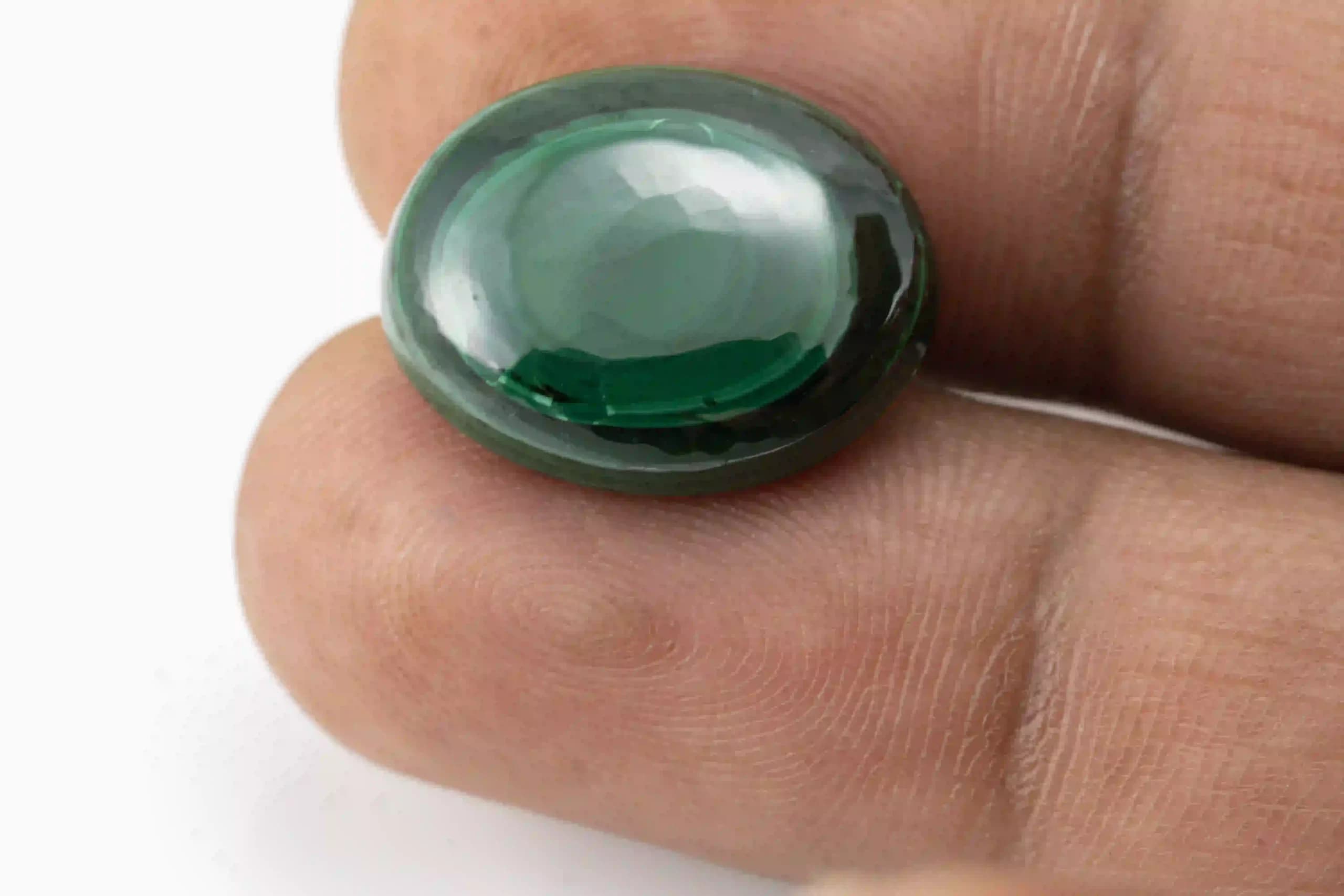 Malachite Stone 20.40 Carat (Kidney Stone) - View #3