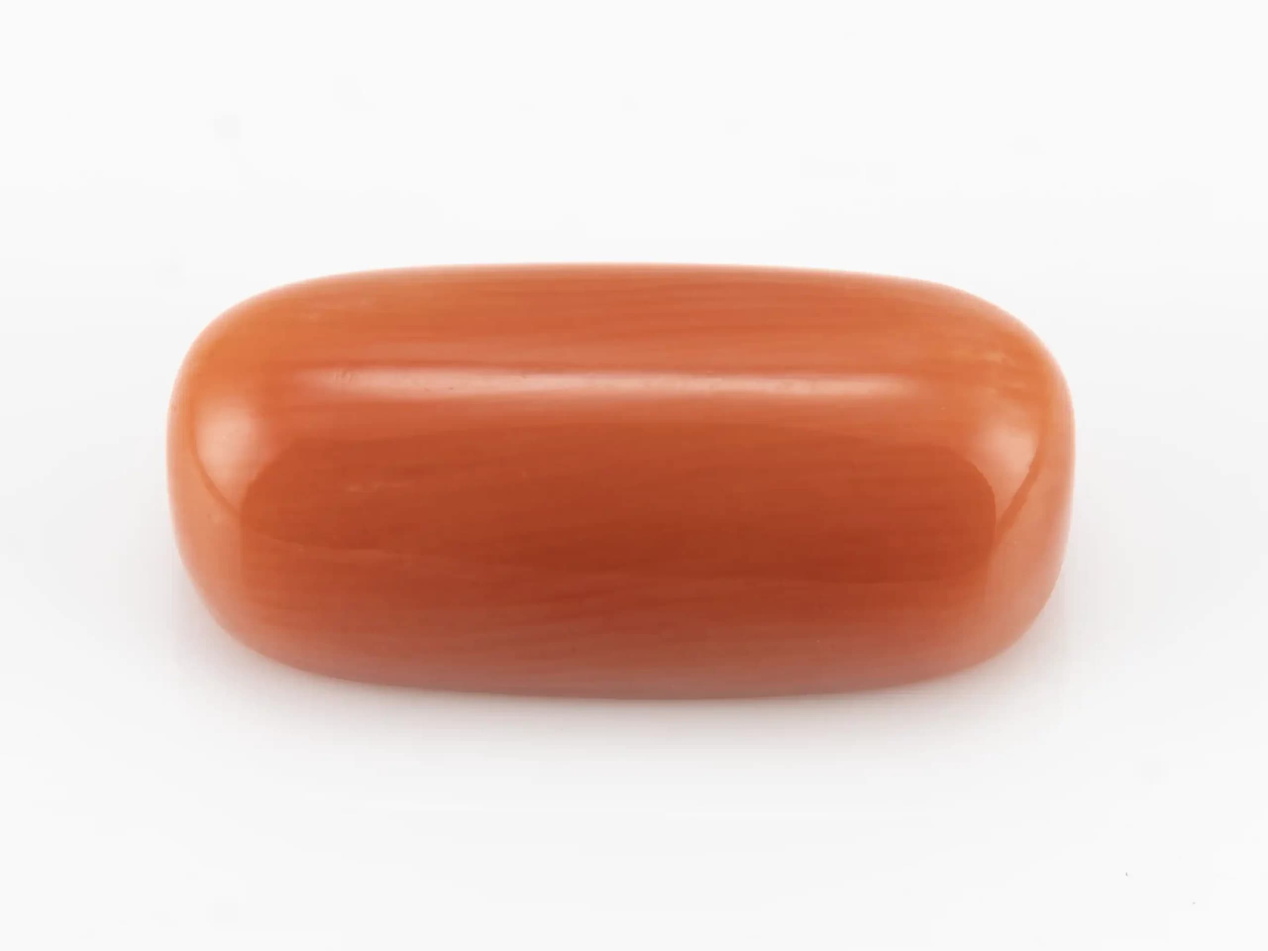 Moonga Stone 8.87 Ratti (8.07 Carat) - Italian Red Coral - View #1