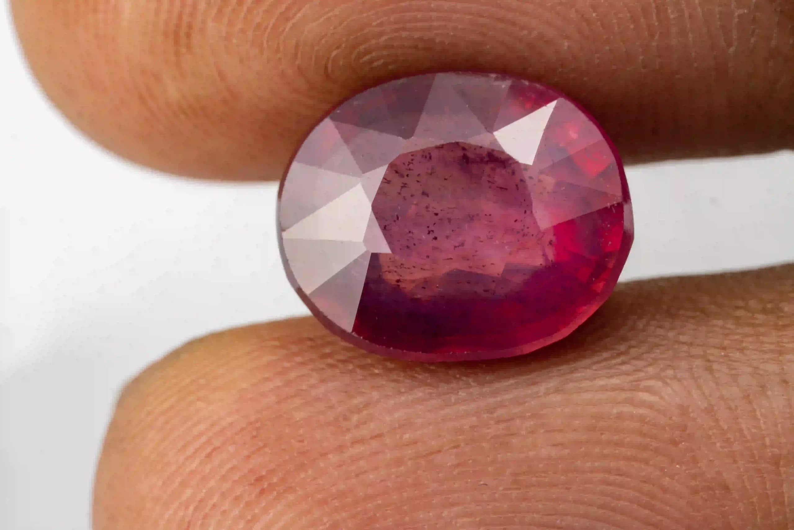 Manik Stone 8.70 Ratti - 7.92 Carat Ruby Stone - Bangkok A1 - View #3