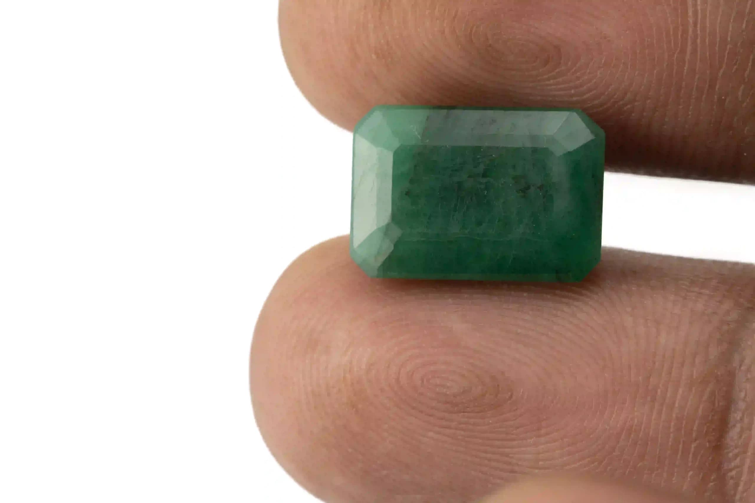 Brazilian Emerald 6.21 Carat (6.82 Ratti) – Panna Stone - View #3