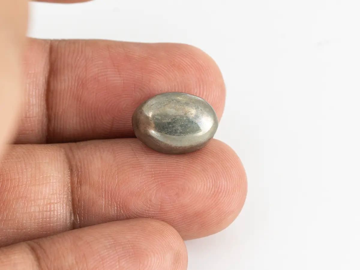 Natural Pyrite Stone – 13.60 Carat (14.94 Ratti) Certified Gem - View #3