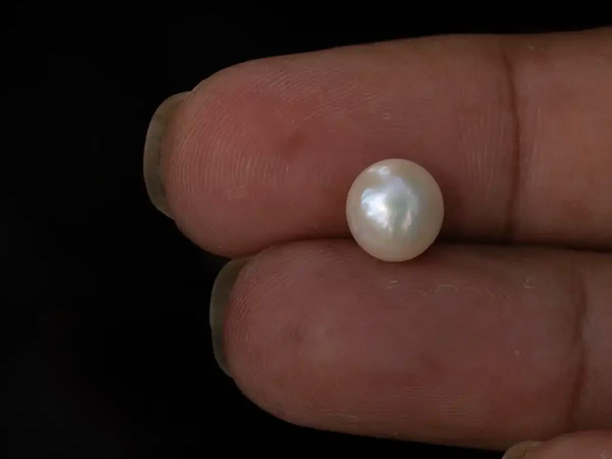Cultured Pearl Stone (Moti Ratna) – 3.44 Carat (3.78 Ratti) - View #3
