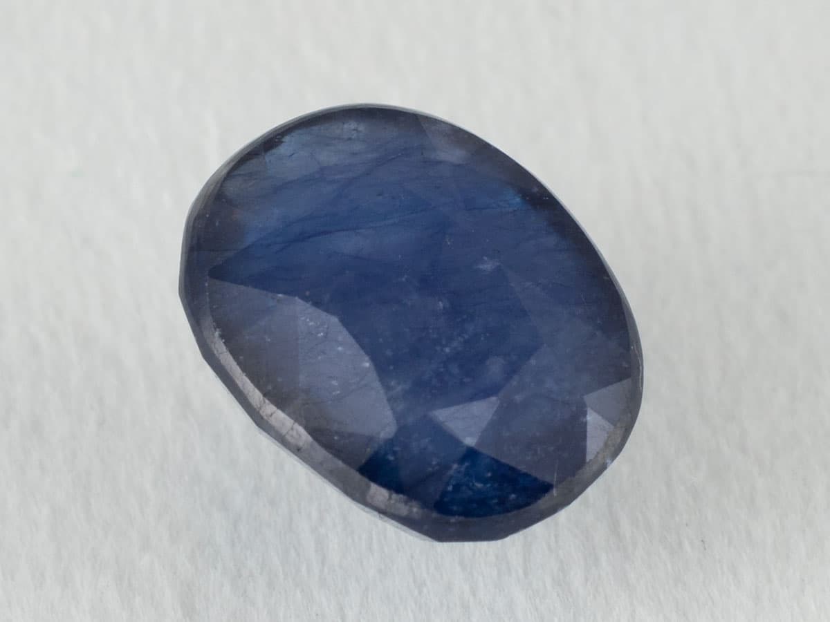 Bangkok Blue Sapphire (Neelam) 5 Carat (5.49 Ratti) — Oval Cut - View #1