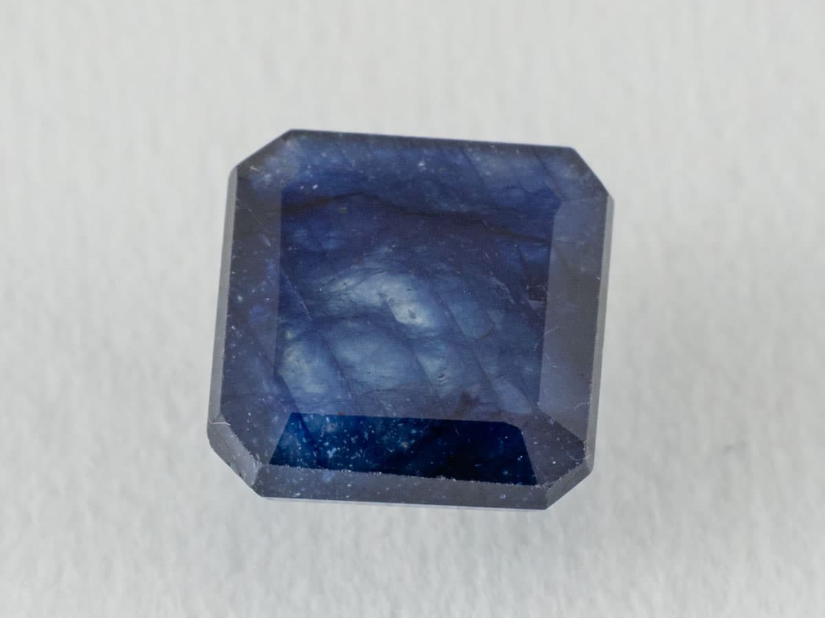 Bangkok Blue Sapphire (Neelam) 5.35 Carat (5.88 Ratti) — Square Cut - View #1