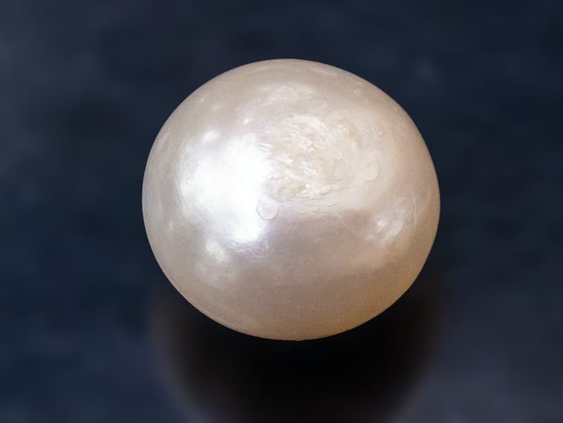 Cultured Pearl Stone (Moti Ratna) 5.80 Carat (6.37 Ratti) Round Shape - View #2