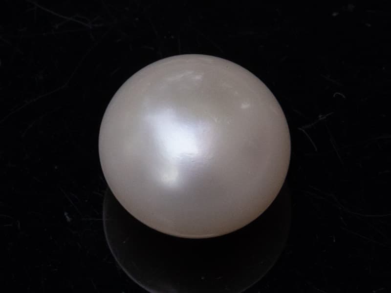 Cultured Pearl Stone (Moti Ratna) 8.60 Carat (9.45 Ratti) Round Shape - View #1