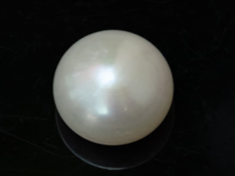 Cultured Pearl Stone (Moti Ratna) 8.92 Carat (9.80 Ratti) Round Shape - View #1