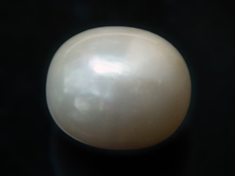 Cultured Pearl Stone (Moti Ratna) 9.33 Carat (10.25 Ratti) Round Shape - View #2