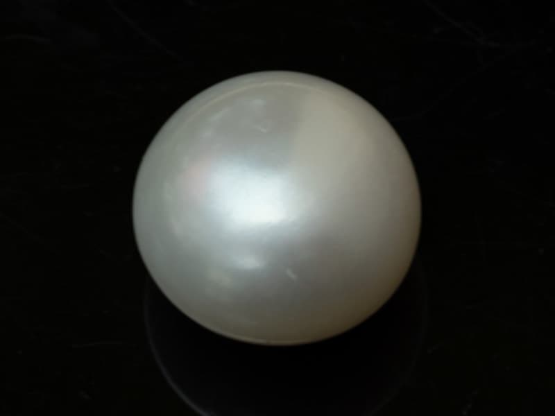 Cultured Pearl Stone (Moti Ratna) 9.65 Carat (10.60 Ratti) Round Shape - View #1