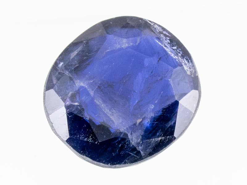 Iolite Stone (Kaka Neeli Stone) 5.54 Carat (6.09 Ratti) Oval Mix Cut - Certified Natural - View #2