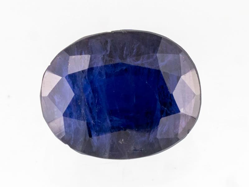Iolite Stone (Kaka Neeli Stone) 5.61 Carat (6.16 Ratti) Oval Mix Cut - Certified Natural - View #2
