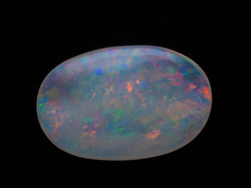 Australian White Opal (Doodhiya Patthar) 2.99 Carat (3.29 Ratti) — Rainbow Fire / Play-of-Colour