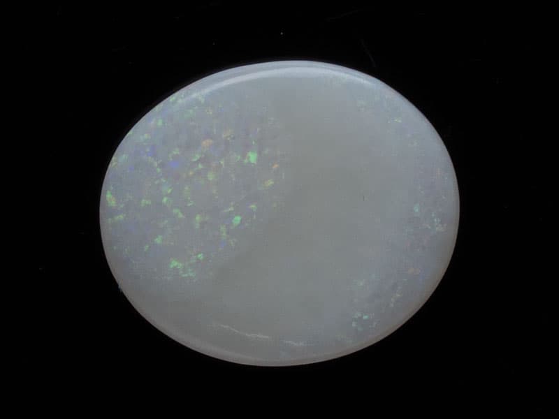 Australian White Opal (Doodhiya Patthar) 3.33 Carat (3.66 Ratti) — Rainbow Fire / Play-of-Colour