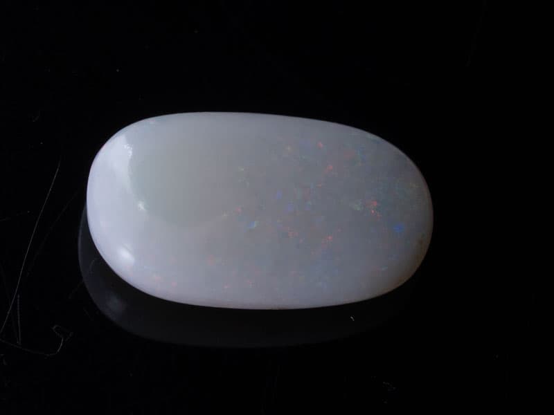 Australian White Opal (Doodhiya Patthar) 4.42 Carat (4.86 Ratti) — Rainbow Fire / Play-of-Colour