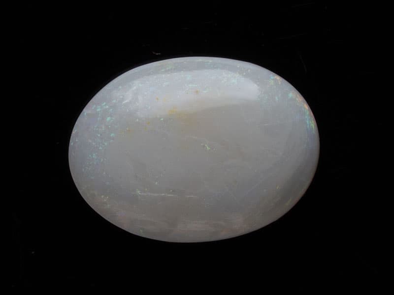 Australian White Opal (Doodhiya Patthar) 4.92 Carat (5.41 Ratti) — Rainbow Fire / Play-of-Colour