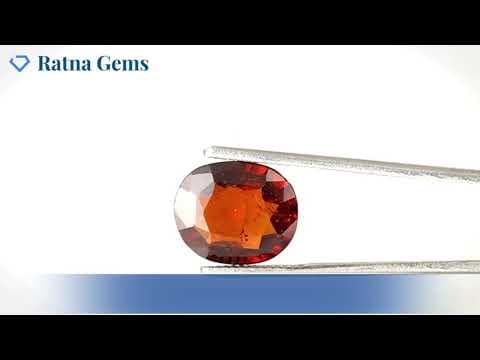 Video preview: African Gomed Stone 6.6 Carat (7.25 Ratti) Natural Certified Hessonite