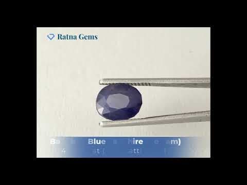Official video preview: Bangkok Blue Sapphire (Neelam) 4.95 Carat (5.44 Ratti) — Oval Cut