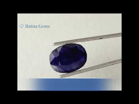 Video preview: Bangkok Blue Sapphire (Neelam) 7.82 Carat (8.59 Ratti) — Oval Cut