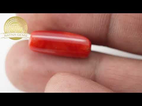 Official video preview: Moonga Stone 8.33 Ratti (7.58 Carat) - Italian Red Coral