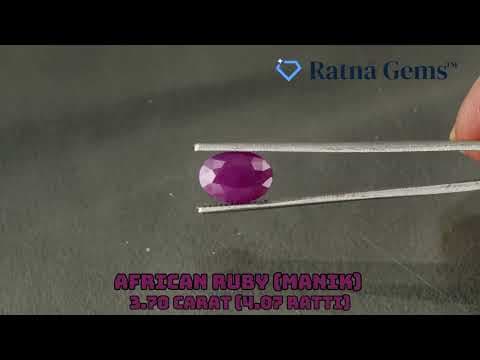 Official video preview: African Ruby (Manik) 3.70 Carat (4.07 Ratti)