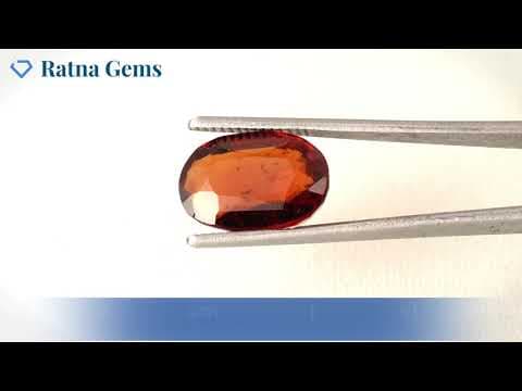 Official video preview: African Gomed Stone 7.75 Carat (8.52 Ratti) Natural Certified Hessonite