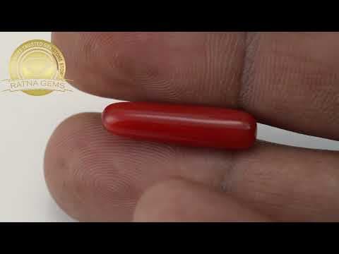 Official video preview: Moonga Stone 6.02 Carat (6.62 Ratti ) - Italian Red Coral