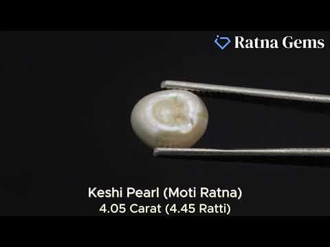 Official video preview: Keshi Pearl Stone 4.05 Carat (4.45 Ratti) Moti Ratna Baroque Shape