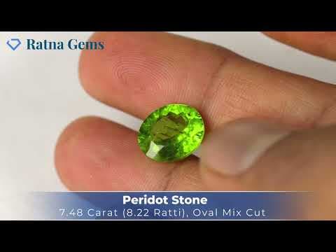 Official video preview: Peridot Stone 7.48 Carat (8.22 Ratti)