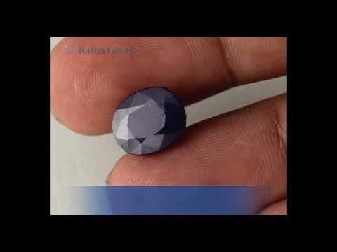Official video preview: Bangkok Blue Sapphire (Neelam) 7.9 Carat (8.68 Ratti) — Oval Cut