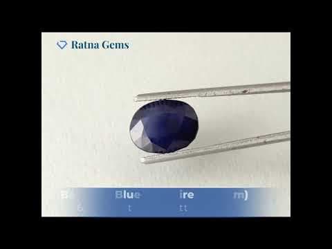 Official video preview: Bangkok Blue Sapphire (Neelam) 6.03 Carat (6.63 Ratti) — Oval Cut