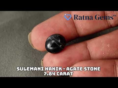 Official video preview: Natural Sulemani Hakik (Agate Stone) 7.84 Carat (8.62 Ratti)