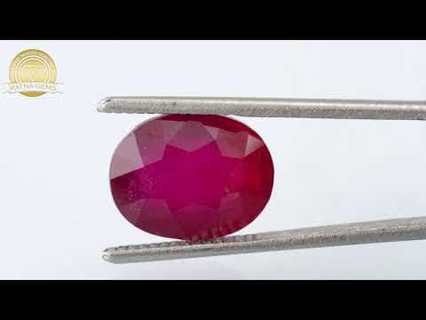 Official video preview: Manik Stone 8.31 Ratti - 7.56 Carat Ruby Stone - Bangkok A1