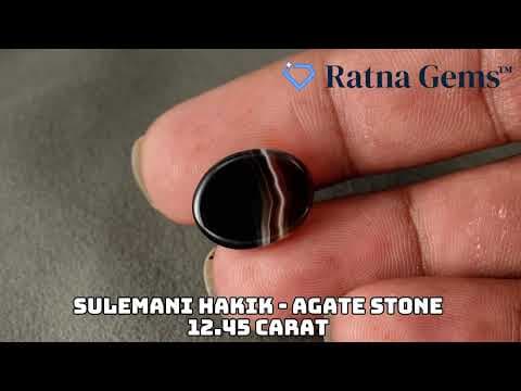 Official video preview: Natural Sulemani Hakik (Agate Stone) 12.45 Carat (13.68 Ratti)