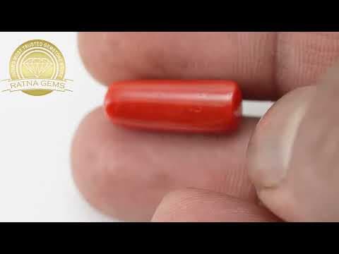 Official video preview: Moonga Stone 8.769 Ratti (7.980 Carat) - Italian Red Coral
