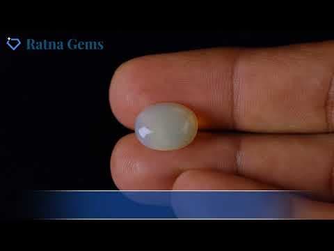 Official video preview: Australian Milky Opal (Doodhiya Patthar) 5.45 Carat (6 Ratti) — Solid White