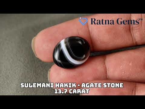 Official video preview: Natural Sulemani Hakik (Agate Stone) 13.70 Carat (15.05 Ratti)