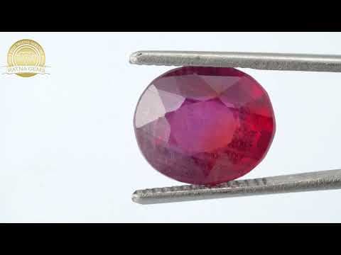 Video preview: Manik Stone 8.70 Ratti - 7.92 Carat Ruby Stone - Bangkok A1