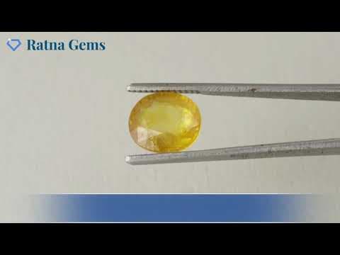 Official video preview: Bangkok yellow sapphire (Pukhraj) 4.9 Carat (5.38 Ratti)