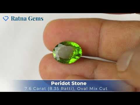 Official video preview: Peridot Stone 7.6 Carat (8.35 Ratti)