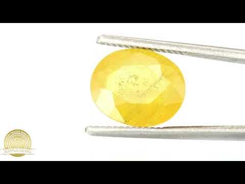 Official video preview: Natural Pukhraj Stone 6.92 Ratti (6.30 Carat) Yellow Sapphire - Nigerian