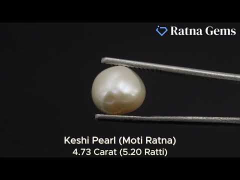 Official video preview: Keshi Pearl Stone 4.73 Carat (5.20 Ratti) Moti Ratna Baroque Shape