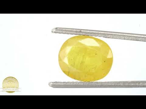 Official video preview: Natural Yellow Sapphire (Pukhraj Stone) 4.56 Ratti (4.15 Carat) - Nigerian