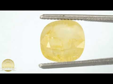 Video preview: Ceylon Pukhraj Stone 6.65 Ratti (6.05 Carat) Yellow Sapphire