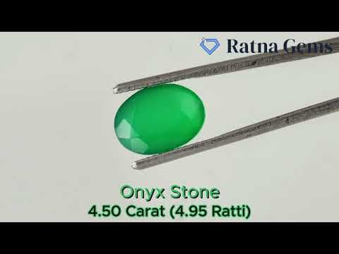 Official video preview: Onyx Stone (Onex Ratna) 4.5 Carat (4.95 Ratti) Oval Cut