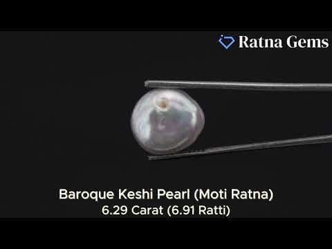 Official video preview: Keshi Pearl Stone 6.29 Carat (6.91 Ratti) Moti Ratna Baroque Shape